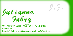 julianna fabry business card